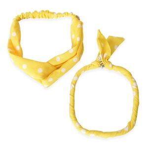 Headband and Necklace Magnetic Clasp 18 in Yellow